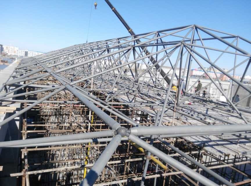 和田商贸城屋顶网架工程